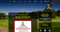 Desktop Screenshot of malonegolfclub.co.uk